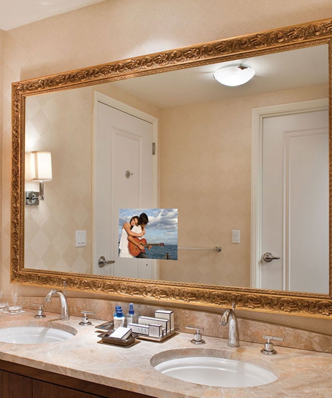 Bathroom Mirror Tvs Electric, Tv Built In Bathroom Mirror