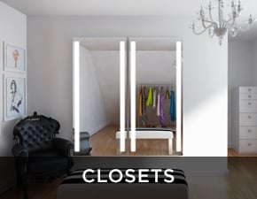 Electric Mirror residential projects Closets