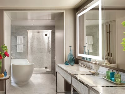 Integrity Lighted Mirror by Electric Mirror at the Mandarin Oriental San Francisco