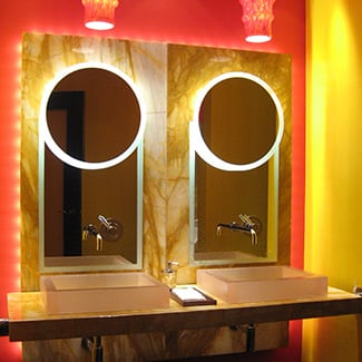 Wynn Macau Custom Trinity Lighted Mirrors