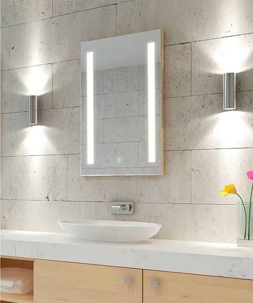 Ascension LED Mirrored Cabinet Showroom