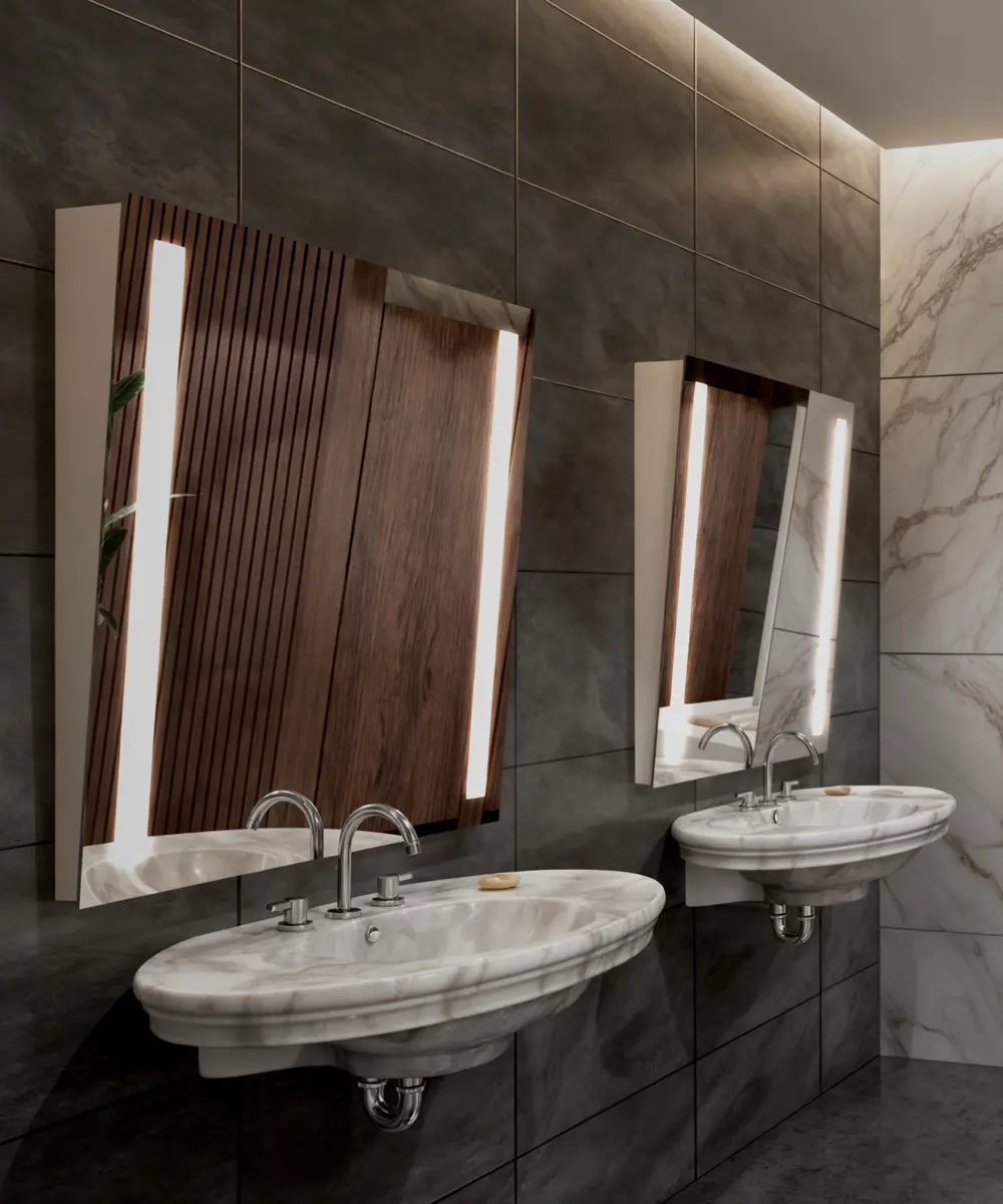 Fusion Tilt LED Lighted Mirror