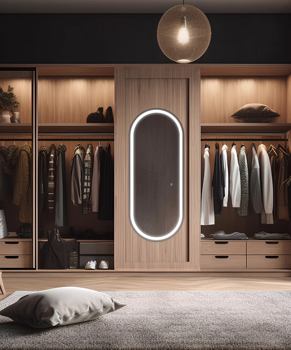 Saratoga Lighted Wardrobe Mirror