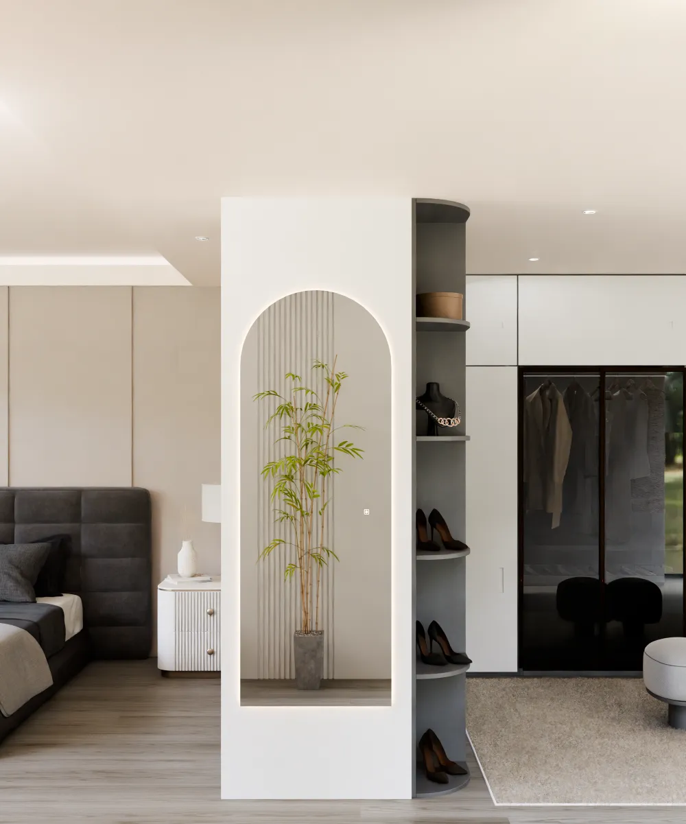 EM Pinnacle Lighted Wardrobe Mirror