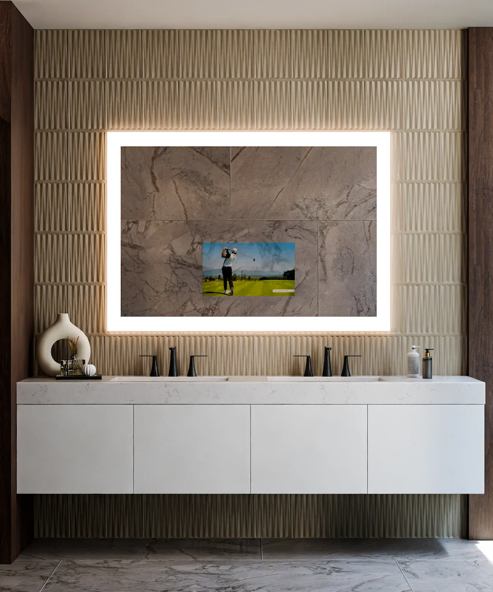 Silhouette LED Lighted Mirror TV